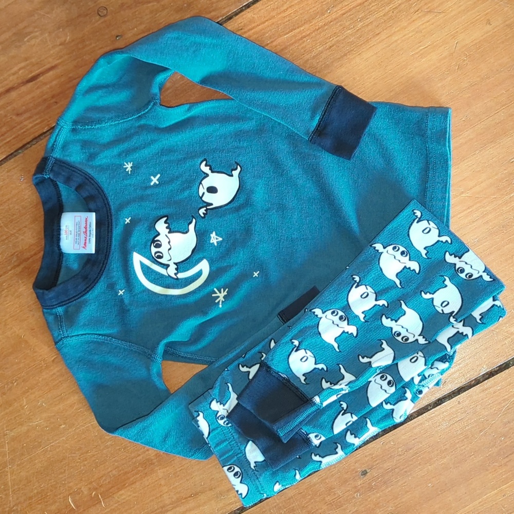 Glow in the Dark Ghost Halloween Pajamas